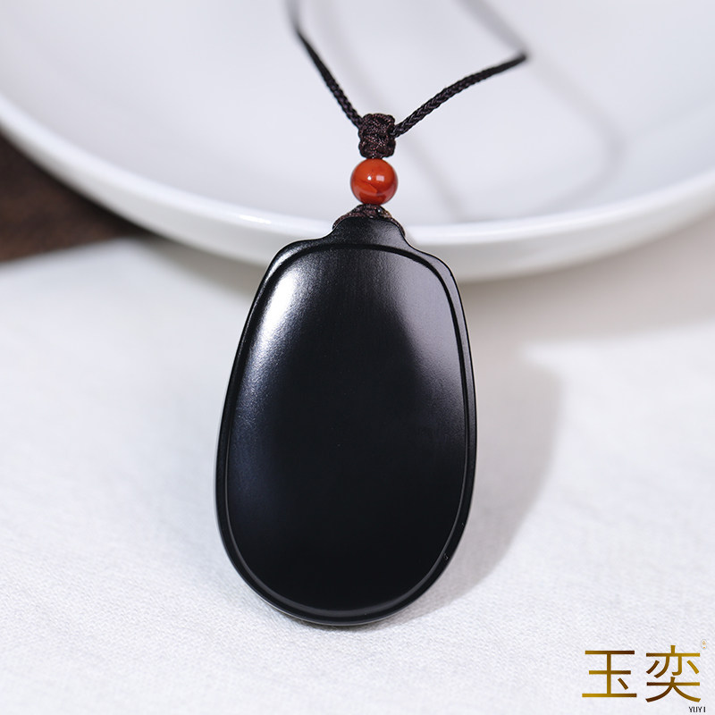 玉奕新疆和田玉籽料13.9克苏工黑青苏工无事牌玉牌素件挂件玉吊坠