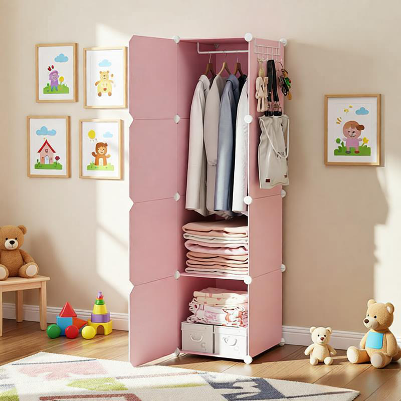 单人衣柜家用卧室出租房用简易布衣柜钢管加粗加厚经济型收纳衣橱