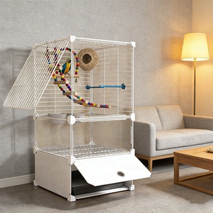 鸟笼子鹦鹉专用新型防溅大号家养玄凤虎皮牡丹小太阳家用豪华别墅