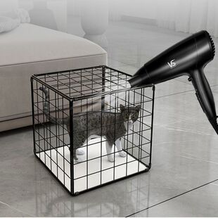 家用小狗洗澡吹风猫笼子空间猫咪幼猫小狗笼可折叠洗澡晒太阳猫屋