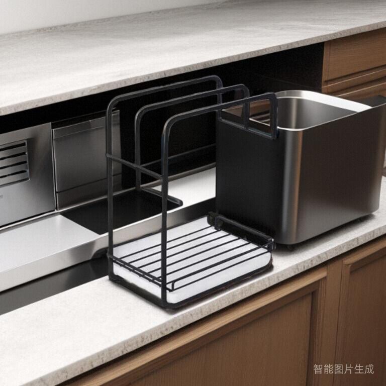 抹布架厨房置物架沥水篮用品架子收纳架水龙头洗碗布水槽海绵专用