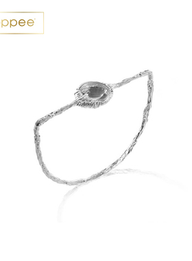 NIZAHUANG银镀金矿物放大镜手镯