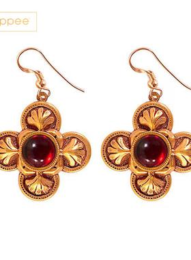 「现货」patrice美国品牌石榴石木乃伊传承与守护的永恒符号耳环