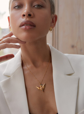 OttomanHands银镀金女神项链