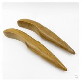 足底点穴按摩器 木制点穴棒 香檀木刮痧勺 香木按摩扁棒 包邮