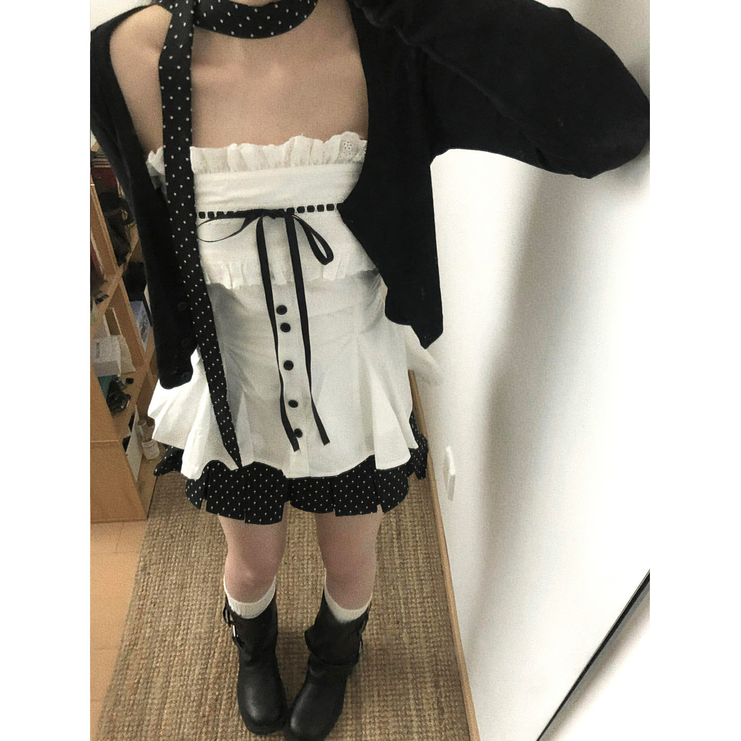 抹胸上衣开衫两件套女韩
