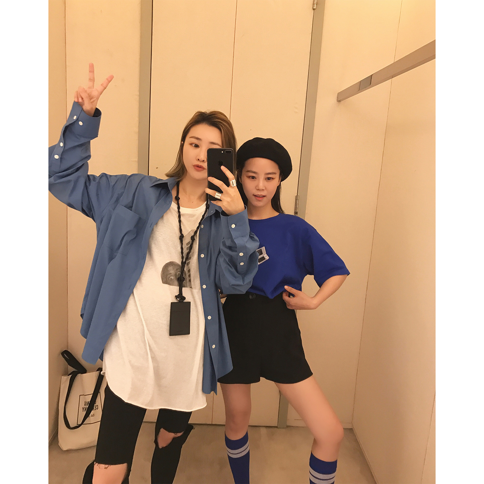 vcruan阿希哥 襯衫女夏季新款長袖寬松慵懶風上衣復古港風襯衣