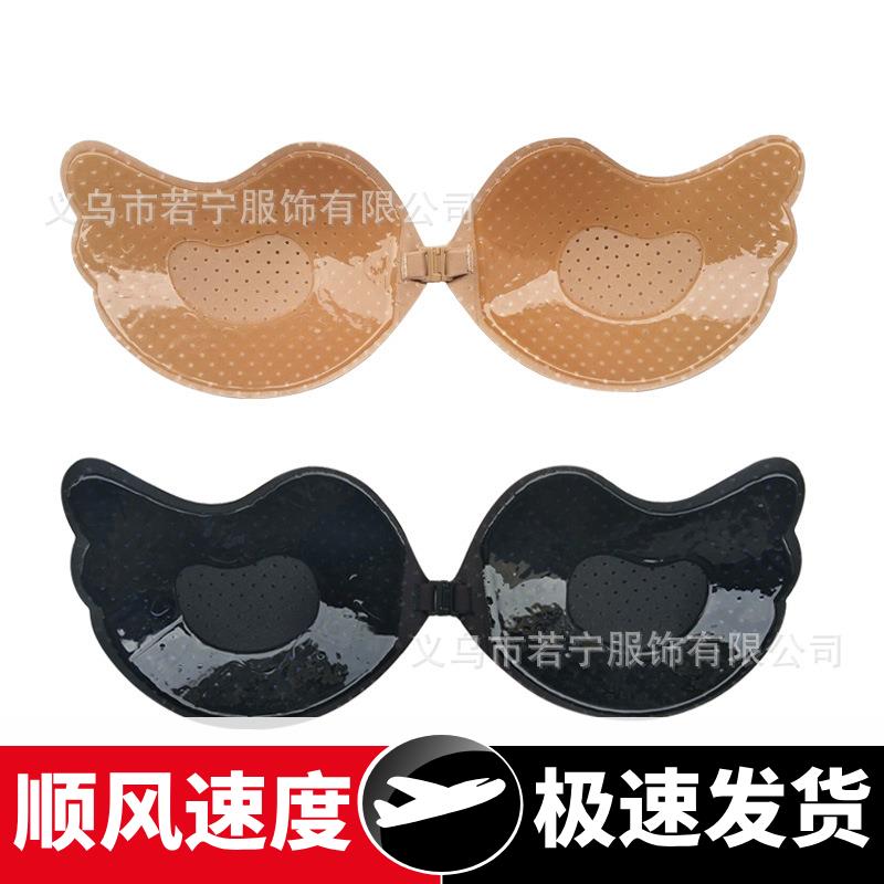 新款透气隐形文胸婚纱礼服胸贴无痕蝴蝶硅胶乳贴