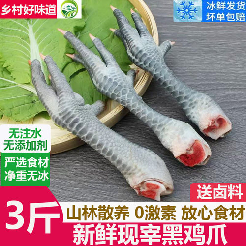 黑鸡爪带骨生鸡爪无激素凤爪商用