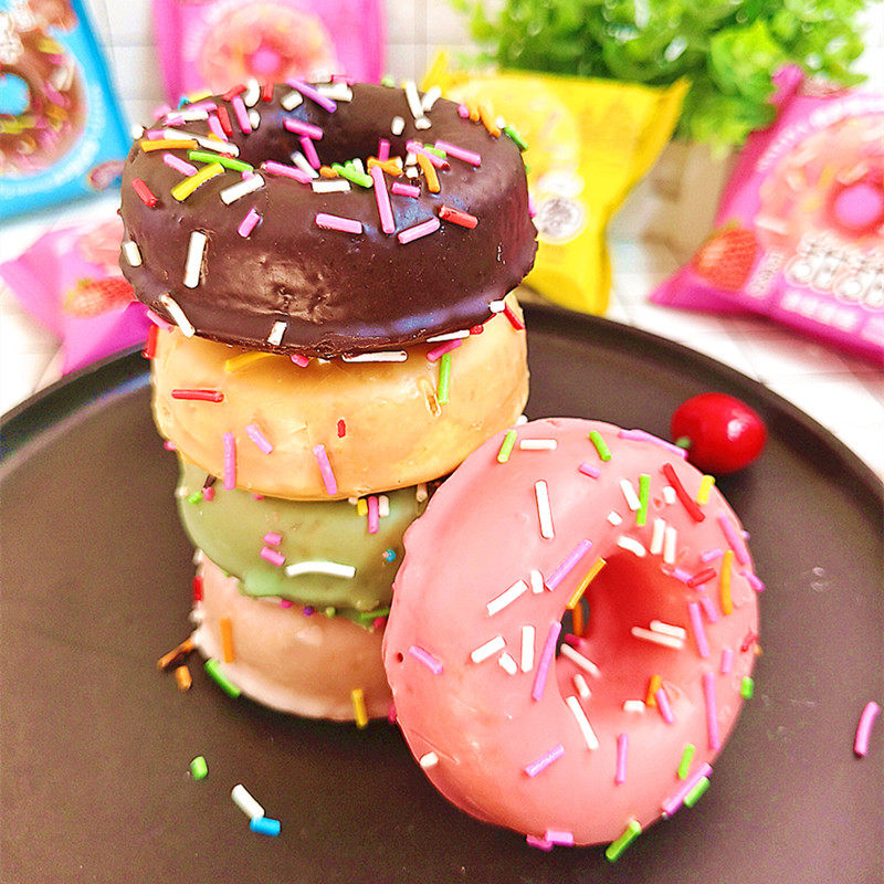 爱吃草莓甜甜圈玛俪娅甜甜圈蛋糕半成品糕点零食巧克力早餐烘焙