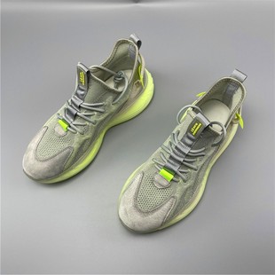 尾货运动休闲轻慢跑鞋 椰子真皮夏季 欧洲站休闲鞋 外贸原单男鞋