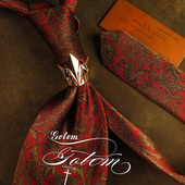 925纯银领带结环领带夹个性 古藤GOTEM原创纯手工 王者之冕 高端