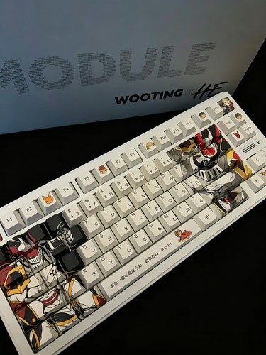 数码宝贝主题正刻键帽原厂高度适配wootingev63made68夜魔迈从87