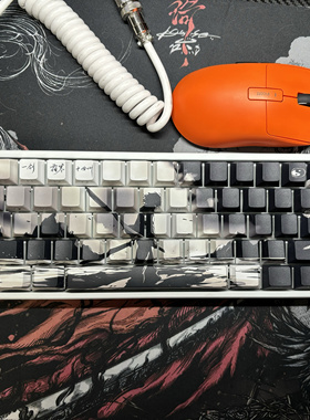 机械键盘键帽 国风剑神侧刻透光适配Wootingez63made68美加狮rs7