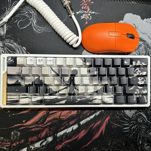 机械键盘键帽 国风剑神侧刻透光适配Wootingez63made68美加狮rs7