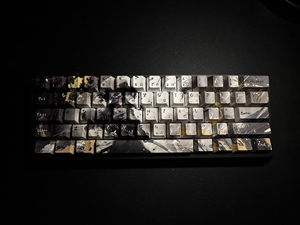 水墨残阳剑影原厂PBT键帽五面热升华 适配wooting ez63 made68等