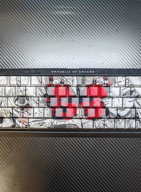 东京喰种主题侧刻字透键帽适配wootingez63mad68夜魔迈从87等