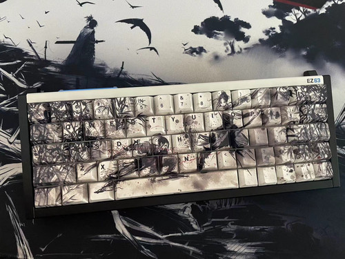 企鹅军团原创正刻键帽适配wootingez63made68美加狮rs7夜魔迈从87