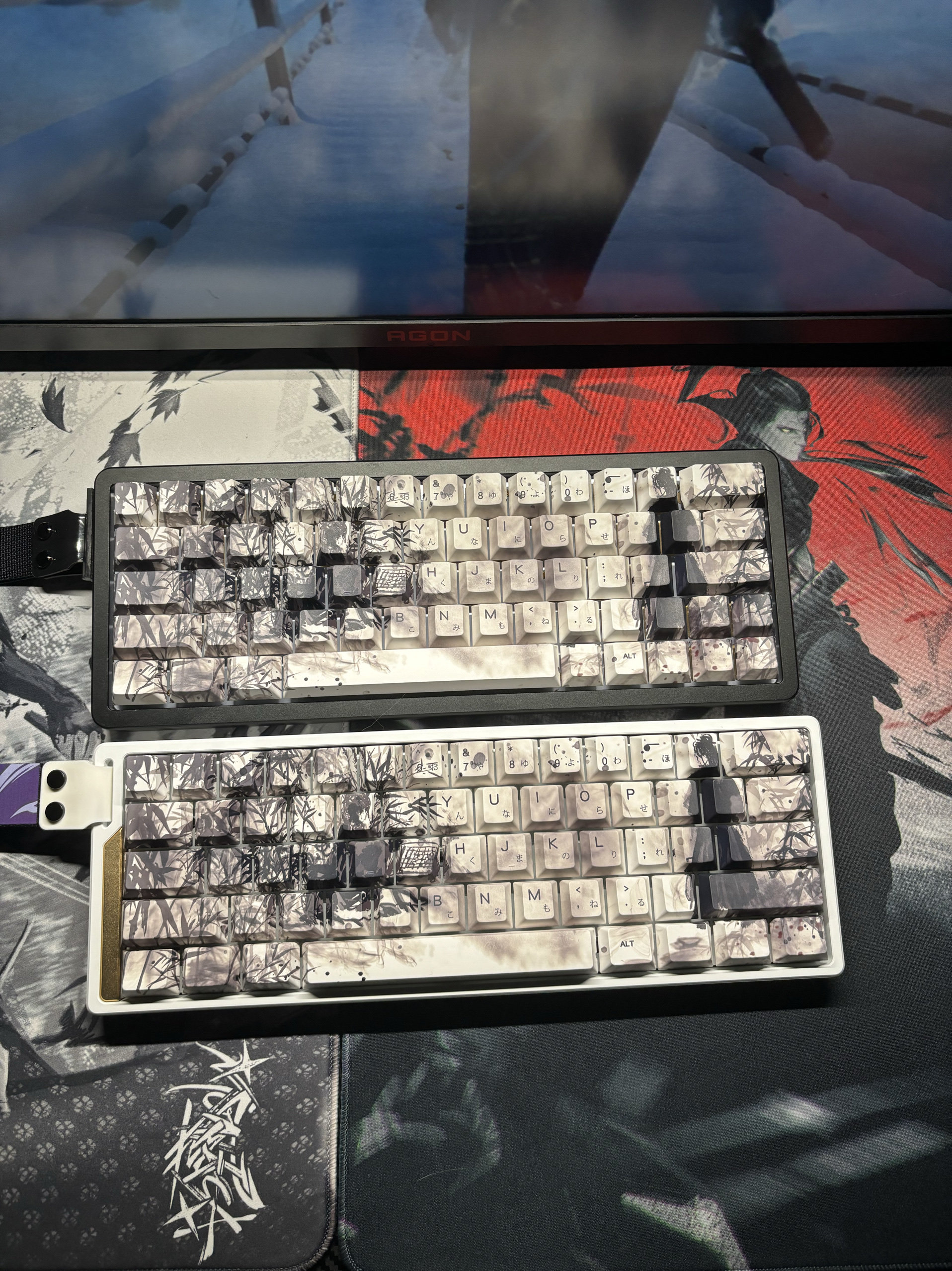 原创竹林系列键帽 棋落 适配wooting ez63 made68美加狮68 rs7等