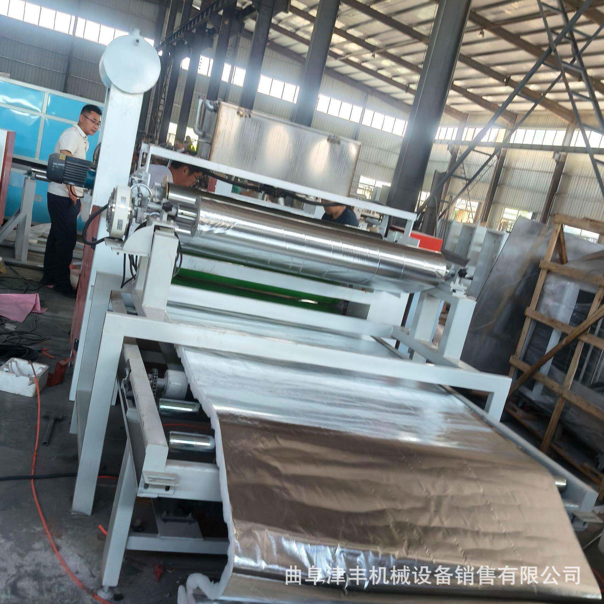 隔温棉铝箔绒布复合机 纤维棉阻燃隔热铝箔复合机 气凝胶毡涂胶机