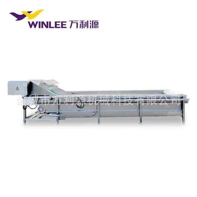 连续式滚杠喷淋气泡果蔬清洗设备水果加工生产线火龙果清洗机