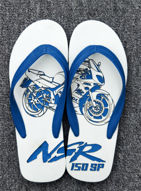 泰国进口南洋大象泰本田NSR150SP版花人字拖鞋男外穿耐磨防水凉拖