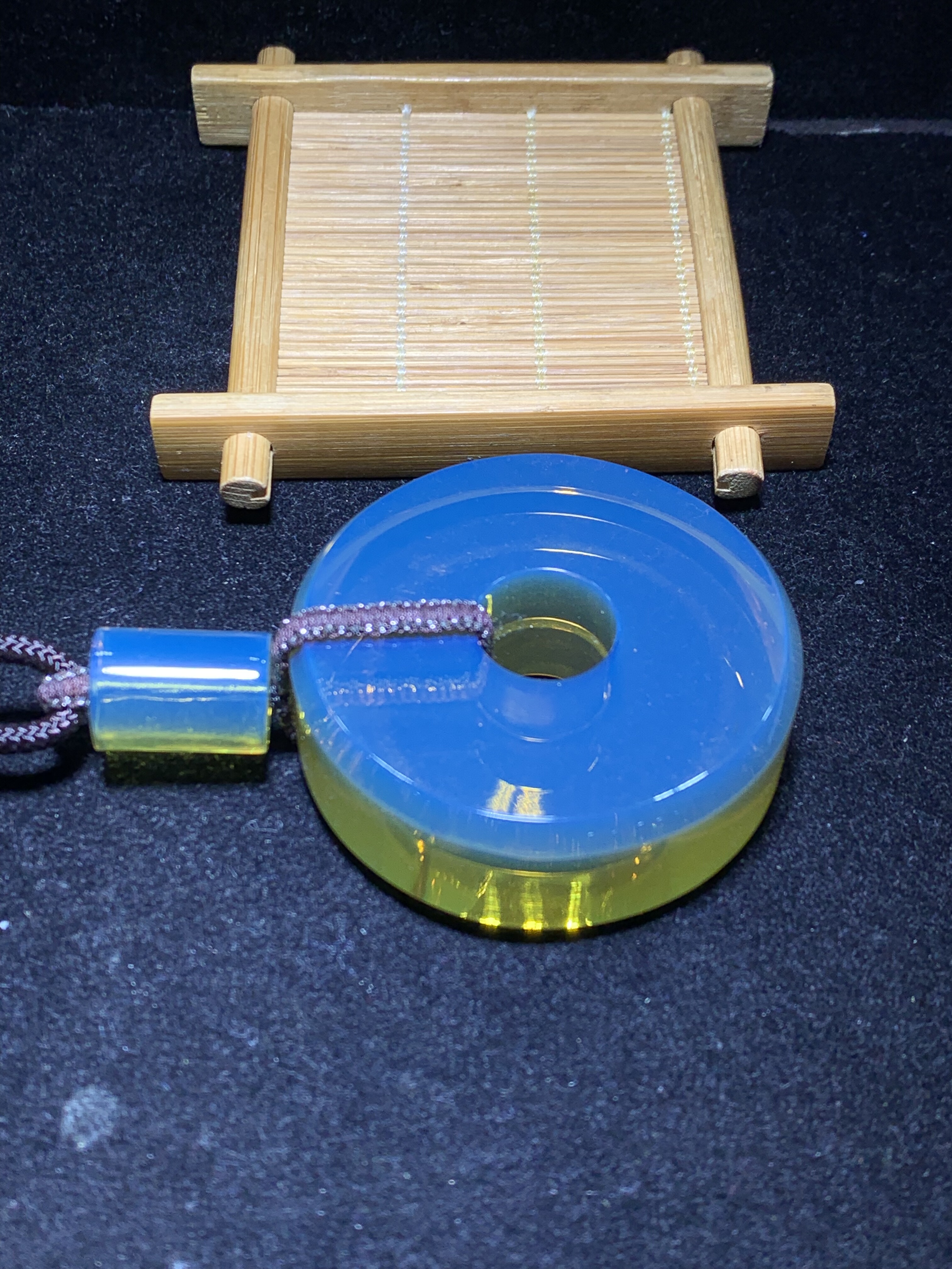 缅甸琥珀高蓝和氏璧48克