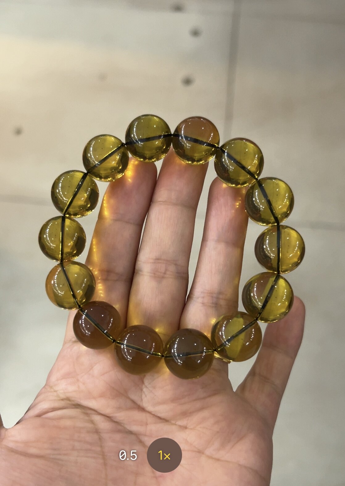 缅甸琥珀绿茶手串16+33.6手饰
