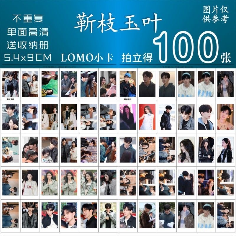 靳枝玉叶小卡周边张予曦毕雯珺同款杂志饭制set拍立得lomo三寸卡