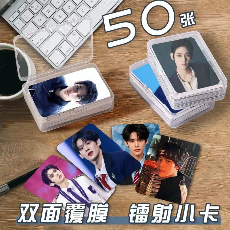 李鹤来小卡片收纳盒smtr25周边镭射自印拍立得lomo卡照片圆角珍藏