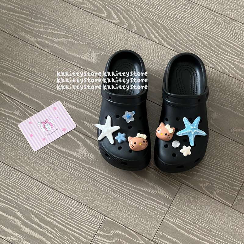 Crocs洞洞鞋海星鞋扣度假海边可拆卸DIY鞋花装饰百搭鞋扣配件配饰