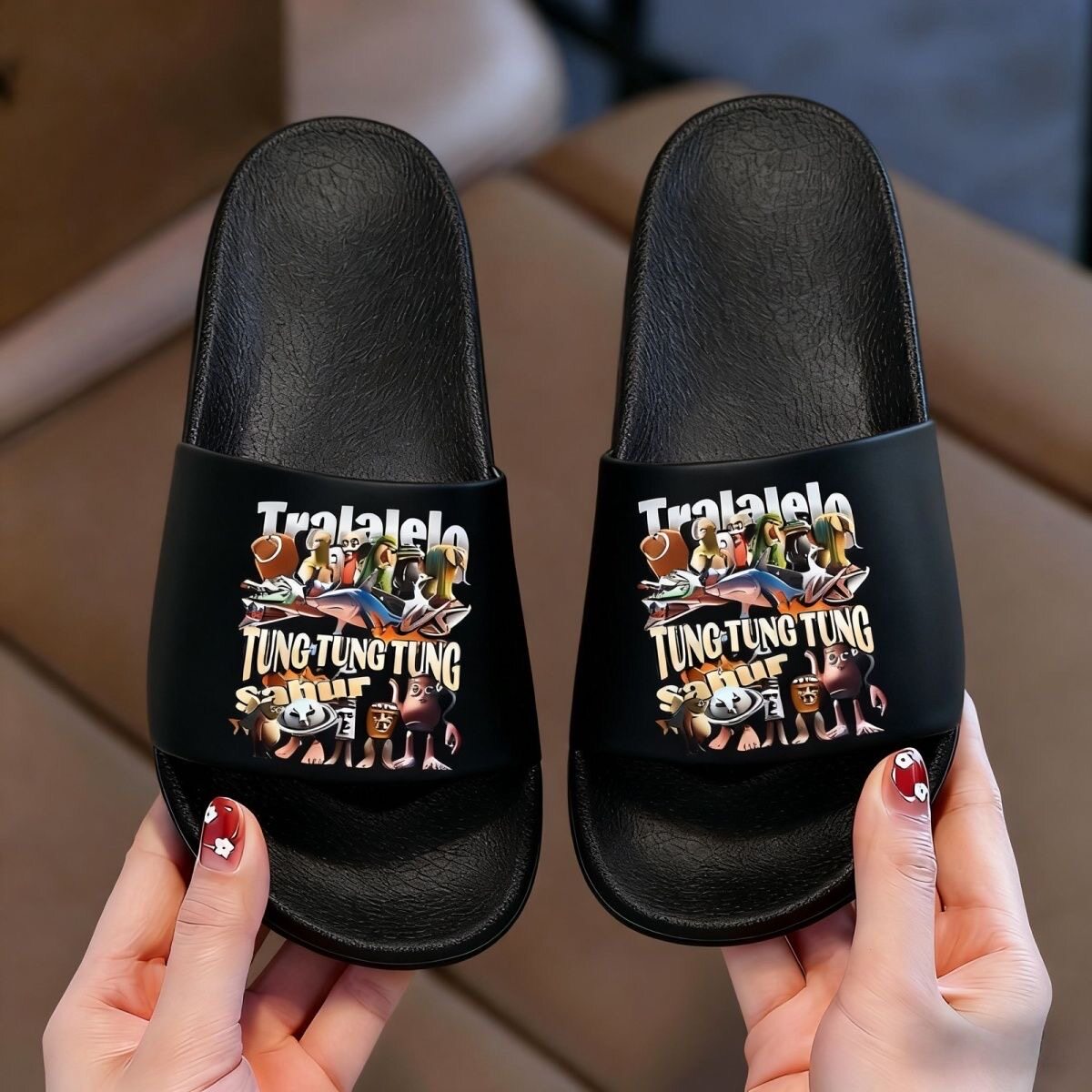 外国山海经新款儿童拖鞋室内夏季男童卡通防滑外穿软底洗澡居家