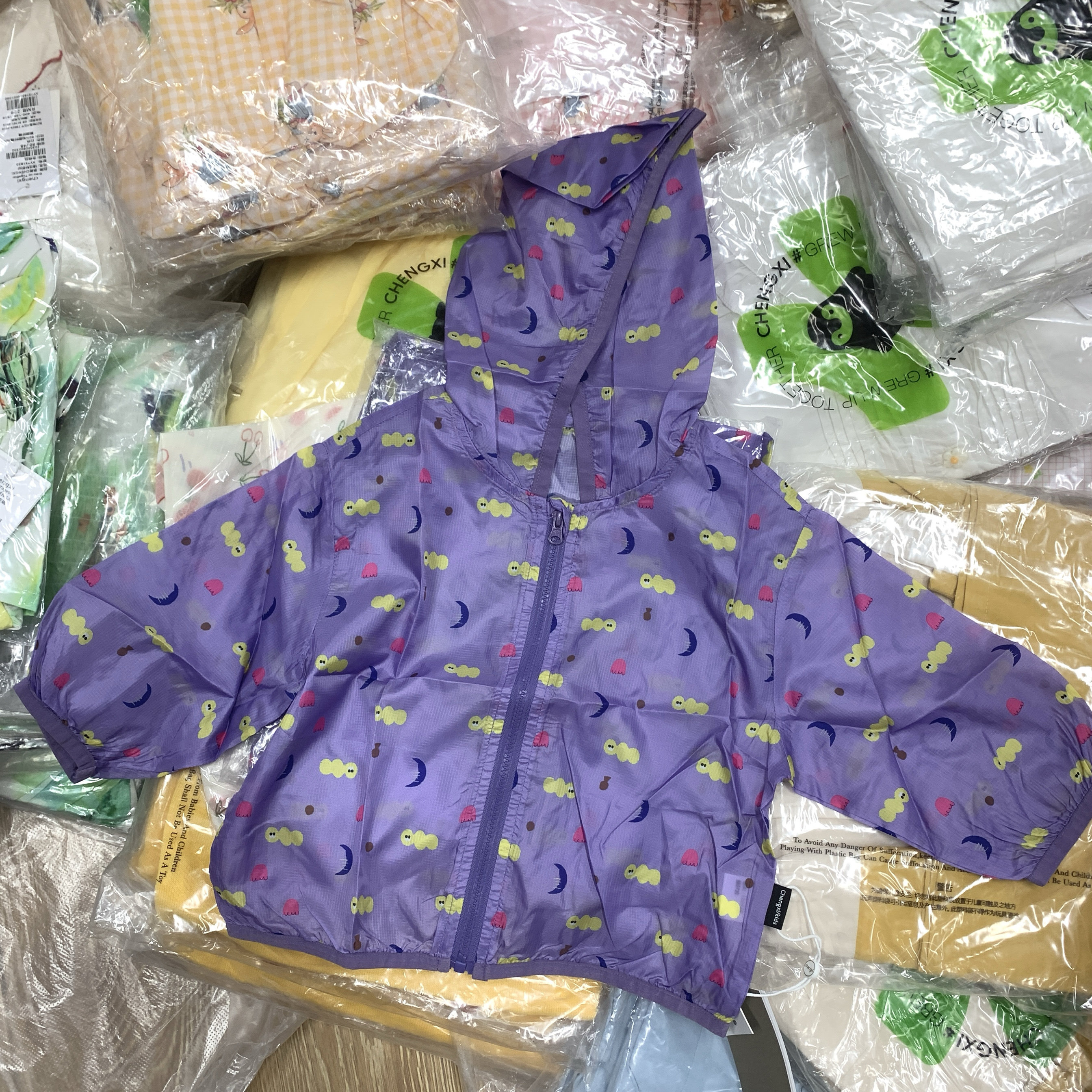 5261承xi儿童夏季可爱防晒衣连帽轻薄风衣男女童超轻外套皮肤衣