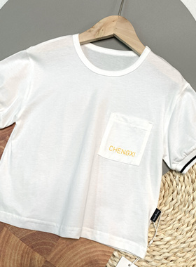 06254承X儿童夏季纯棉薄款短袖T恤女童胖宝宝宽松短袖