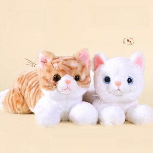 仿生小猫玩具嘟嘟仿真咪玩偶睡觉抱枕可爱猫咪公仔仿生猫娃娃毛绒