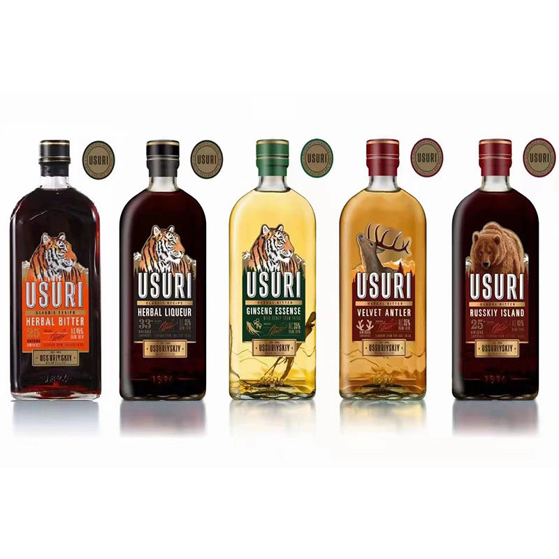 俄罗斯虎头酒原装进口usuri牌蜜酊酒蜜鹿香酊酒熊牌强酊酒配置酒