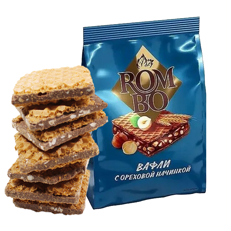 kdv俄罗斯榛子味夹心威化饼干