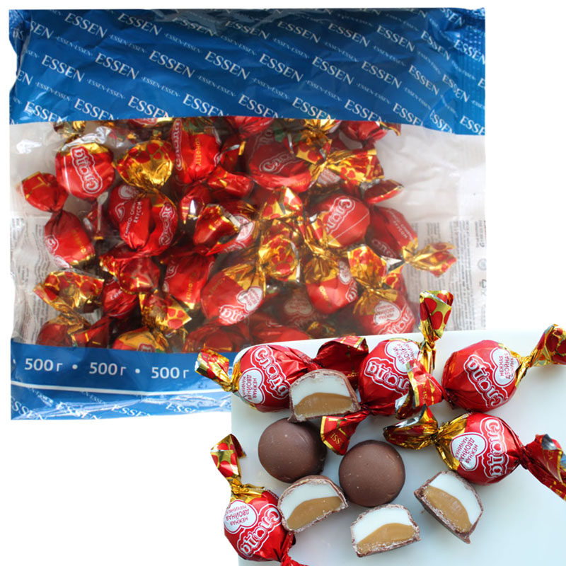 奶油巧克力糖果俄罗斯进口巧克力夹心糖袋装送礼零食婚庆喜糖果