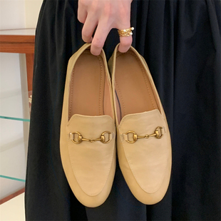 小皮鞋 女网红英伦风低跟百搭jk单鞋 女 平底乐福鞋 真皮复古2026新款