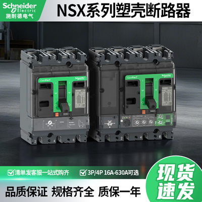 施耐德NSX塑壳断路器100/160/250/400/630F总闸3P/4P空气开关36kA
