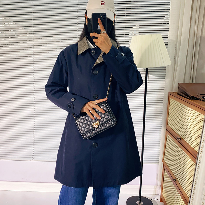 显瘦加肥加大码胖MM风衣外套2023年秋冬女装新款200斤英伦风宽松