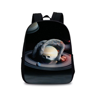 新品The Moon Woke Up EPISODE月亮觉醒印花双肩包35厘米儿童书包