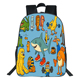 2025跨境新品 印花双肩包16寸儿童书包40CM中小学生双肩包 山海经