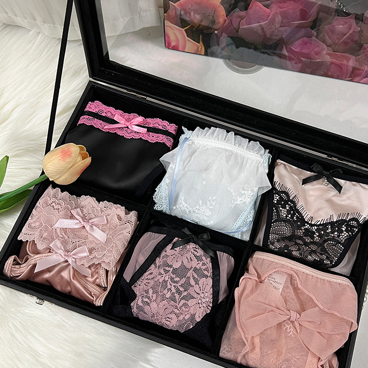 法式纯欲风蕾丝内裤女生性感