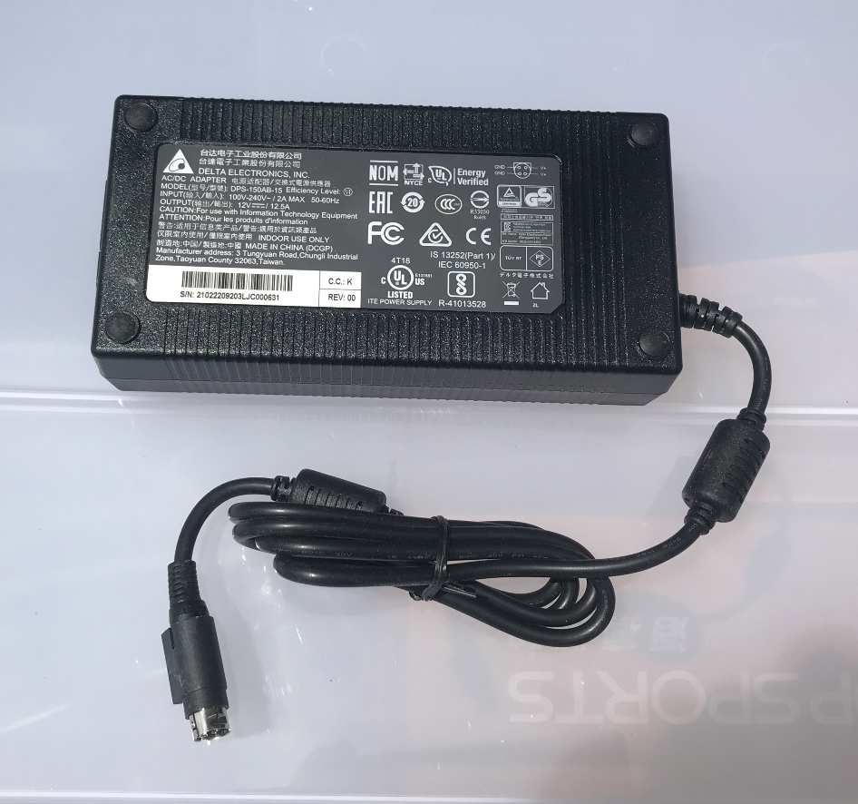 全新原装台达12V12.5A电源适配器线DPS-150AB-15四针孔插头