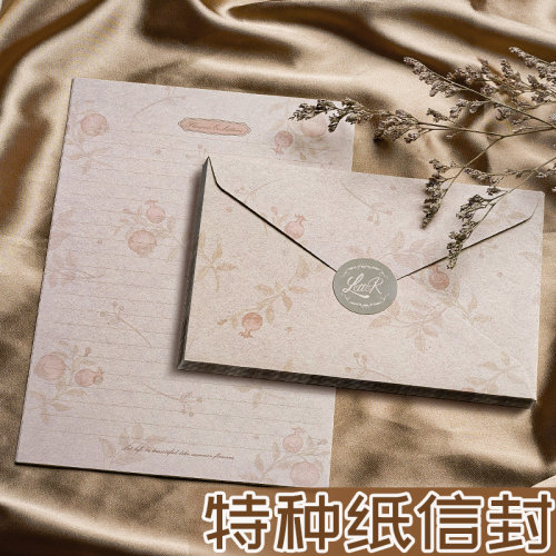 加厚特种纸信纸信封套装送女友