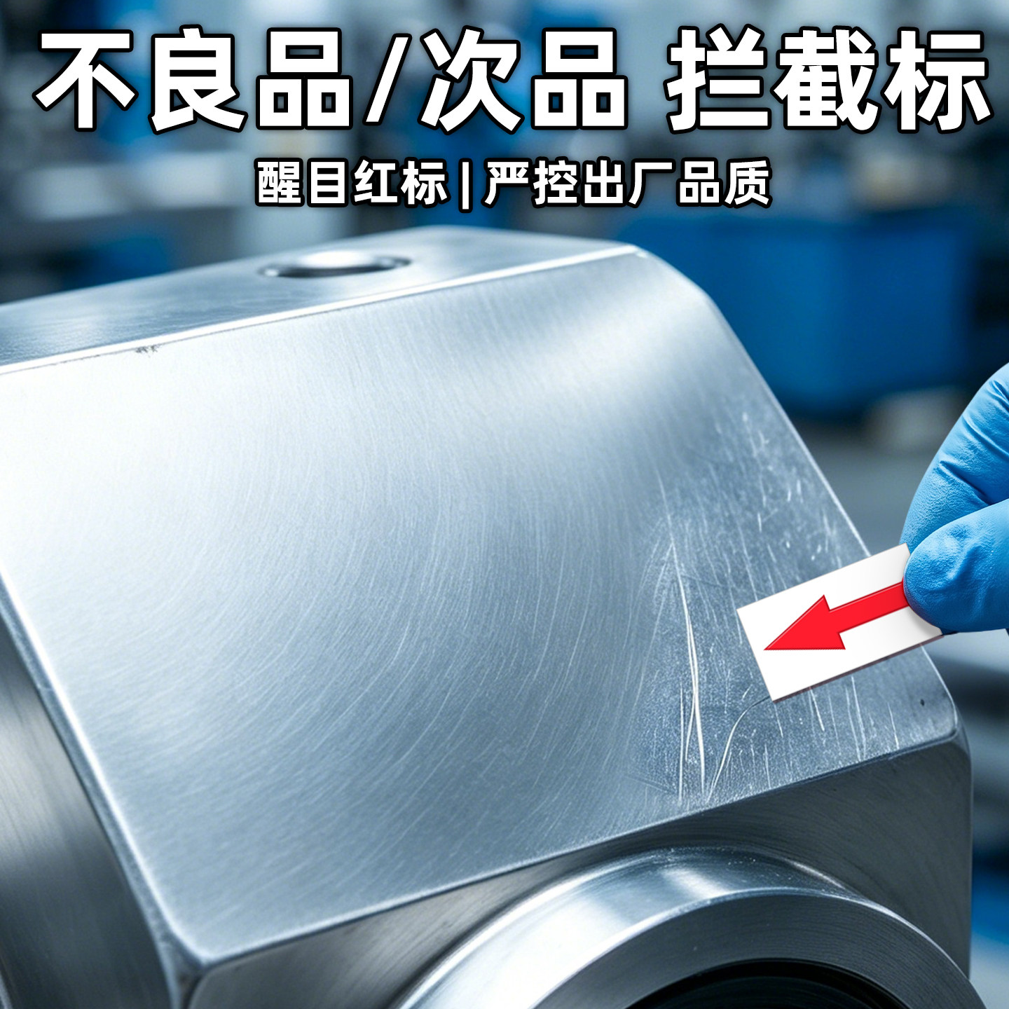 不良品/次品拦截标不干胶标记贴