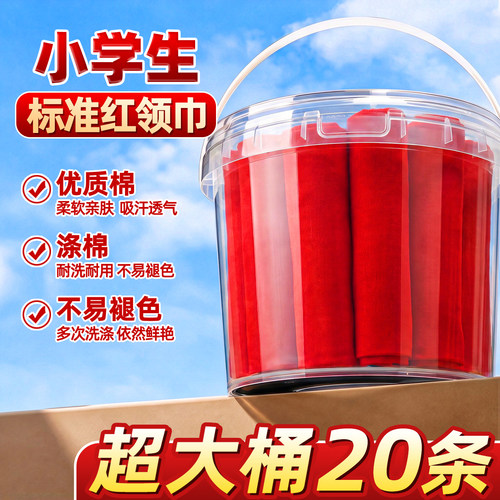 【超大桶20条】红领巾小学生
