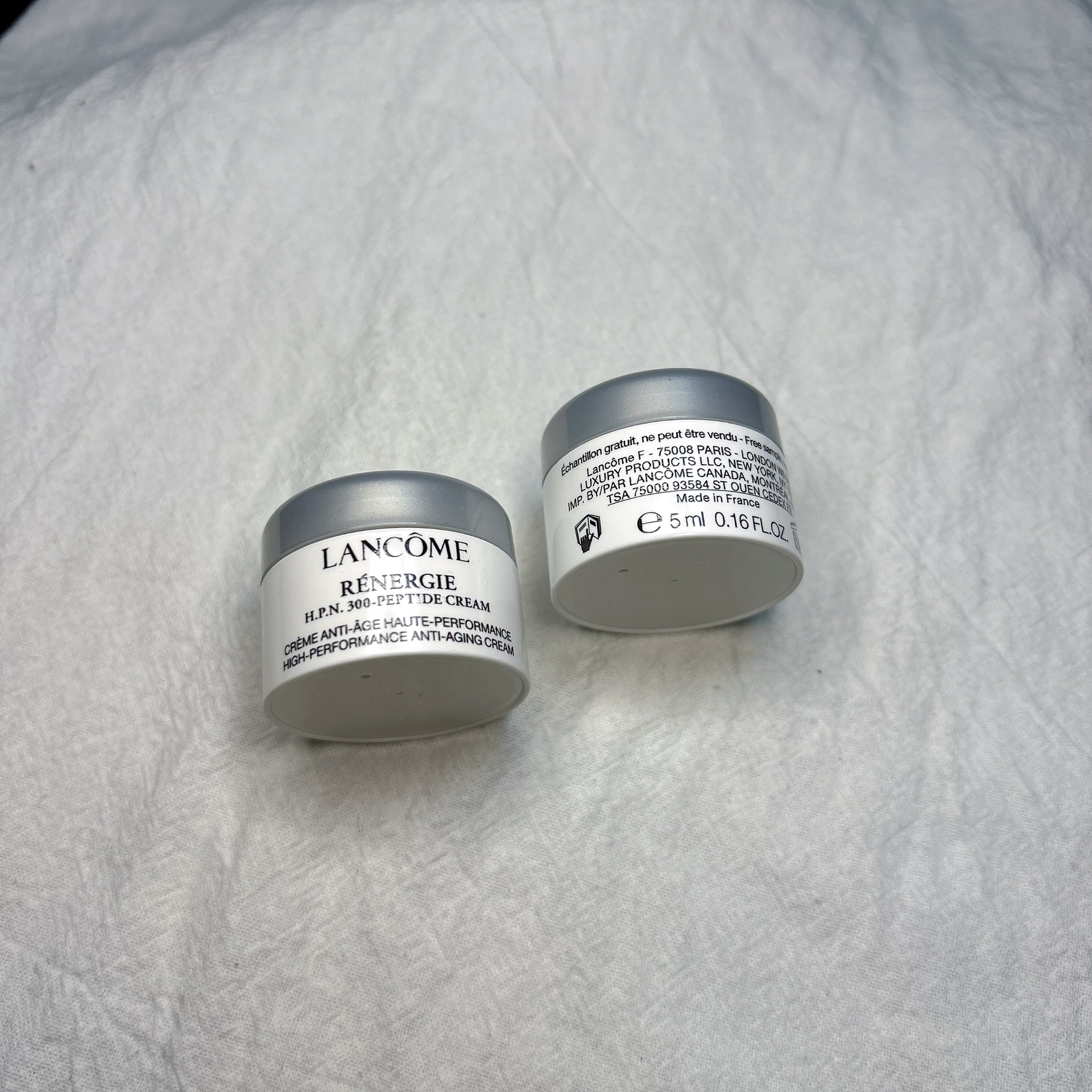 礼包拆～Lancome兰蔻塑颜紧致百肽霜三重密集焕颜面霜5ml 小样