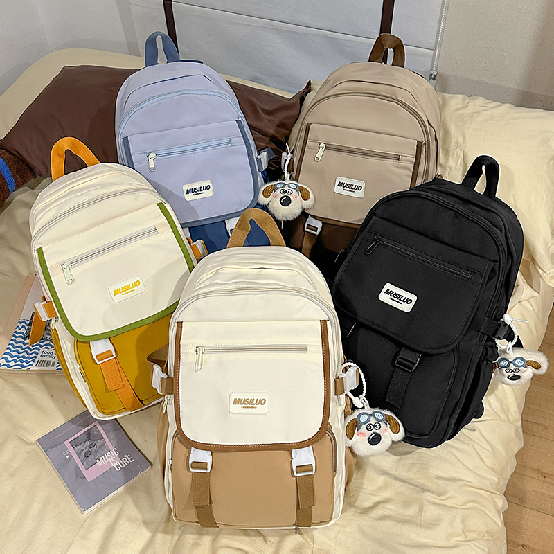 2025新款高颜值撞色双肩背包